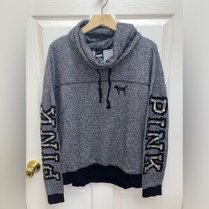 VS Pink bling cowl neck sweatshirt